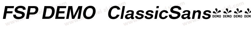 FSP DEMO   ClassicSans字体转换